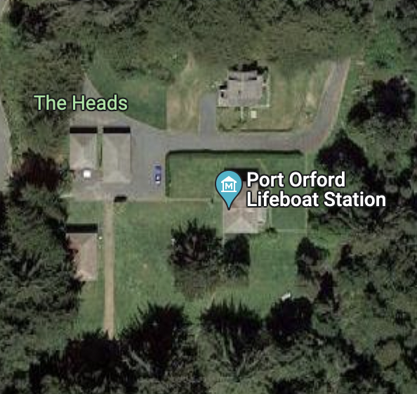 Map to Port Orford Lifeboat Station Museum