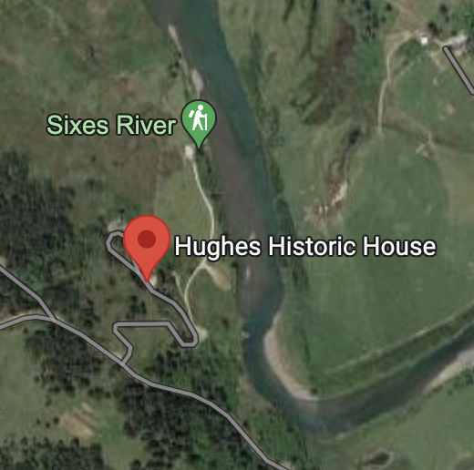 Map to Historic Hughes House and Ranch
